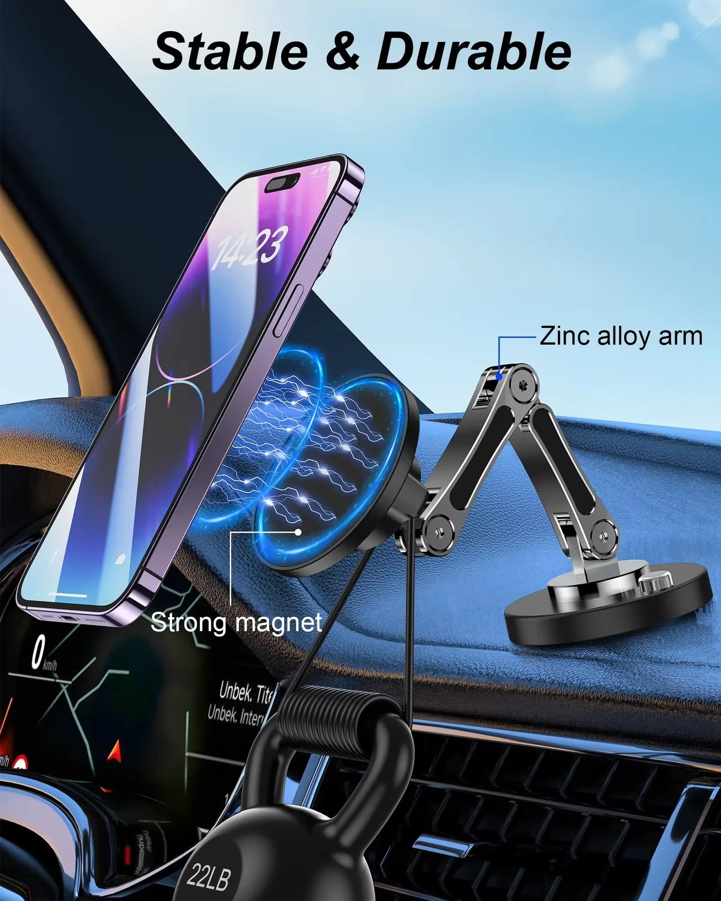 Magnetic Car Phone Holder Stand Dashborad 