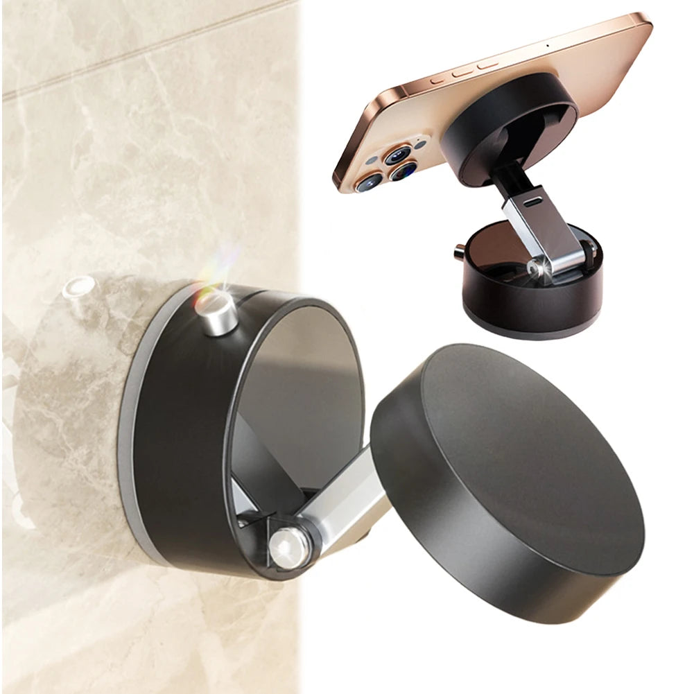 Foldable Magnetic Vacuum Car Phone Holder Foldable Suction Cup with Suction Cup Hands-Free Navigation for Iphone 16 15 Samsung